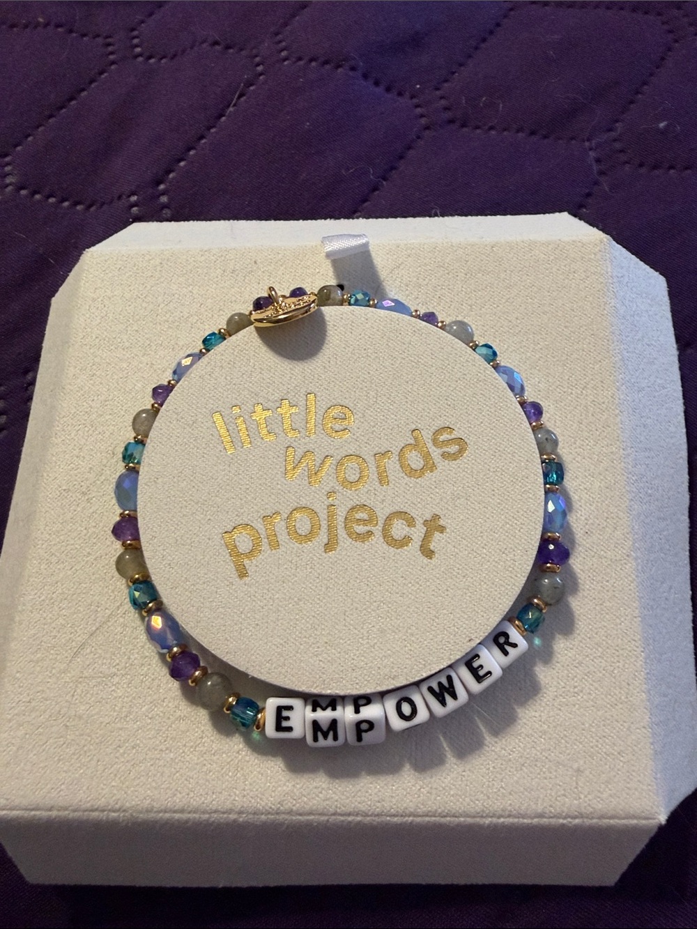Little Words Project "Empower" Multicolor Beaded Bracelet